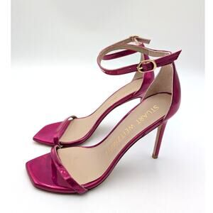 Stuart Weitzman Nudistcurve Sandal Stiletto Heels Women's Pink Size US6.5B EU37